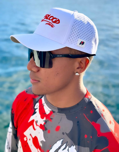 White LIVE4BLOOD hat